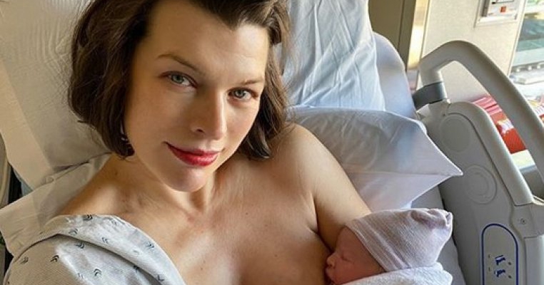 Milla Jovovich a născut o fetiță! Uite cât este de drăgălașă!