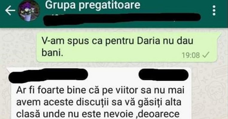 Mută-ți copilul în altă clasă! Mesajul pe care l-a primit o mamă când a refuzat să dea bani pentru cadoul învățătoarei