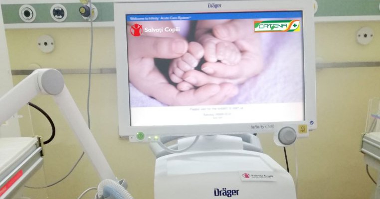 Fond de urgență pentru spitale: Spitalul Universitar de Urgență București și alte patru spitale primesc echipamente și aparatură medicală vitale de la Salvați Copiii