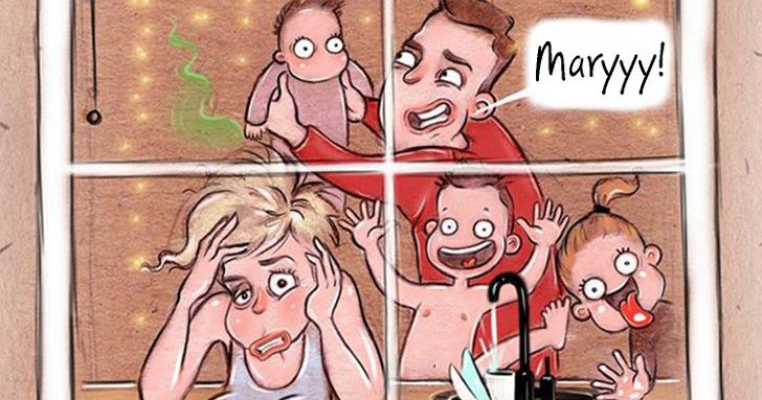 10 ilustrații haioase, dar adevărate, despre ce înseamnă, de fapt, viața de părinte