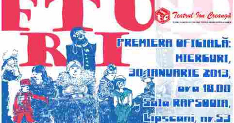 Schitele lui Caragiale reunite intr-un spectacol inedit, la Teatrul Ion Creanga