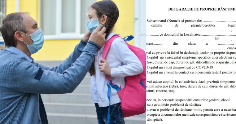 Declarația pe care toți părinții cu copii care se duc la școală trebuie să o completeze