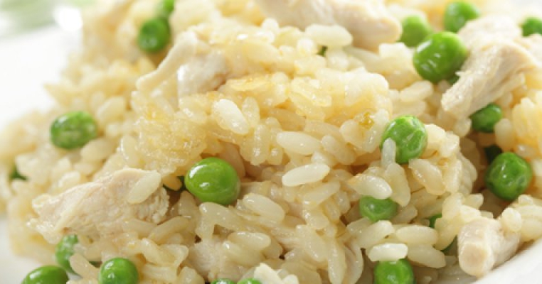 Risotto cu pui si mazare