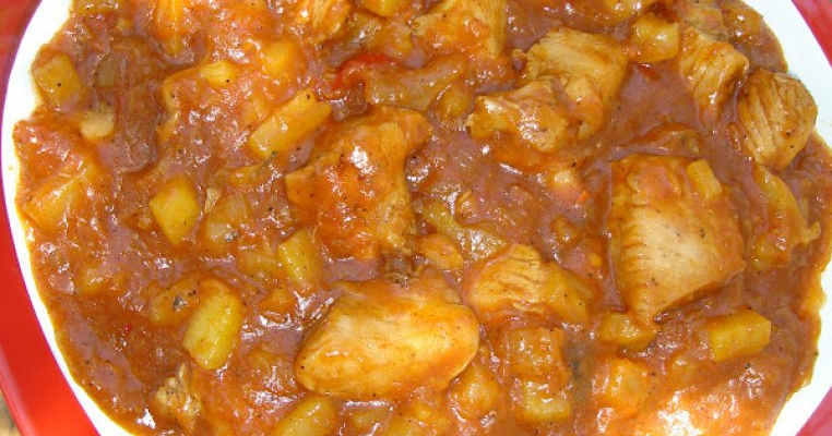 Piept de pui cu sos de ananas