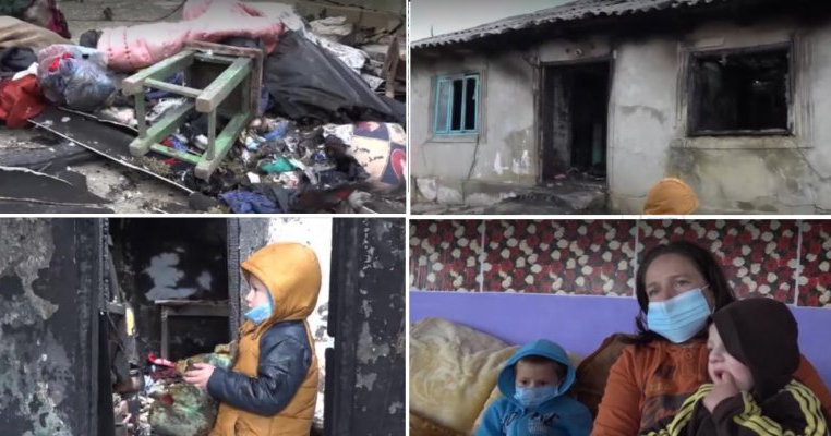 O mamă din Botoșani s-a aruncat în flăcări pentru a-și salva băiețelul de 4 ani