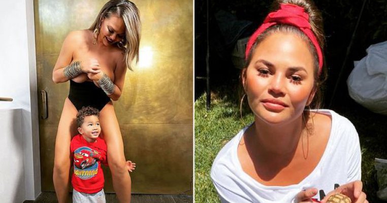 Replica senzațională a lui Chrissy Teigen când a fost judecată pentru că a postat o poză topless alături de fiul ei