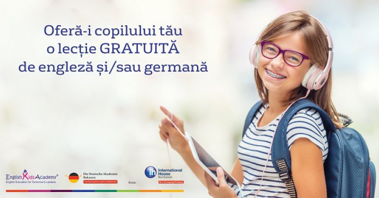 Primăvara Porţilor Deschise: deschişi să aflaţi totul despre cursurile de engleză şi germană pentru copii?