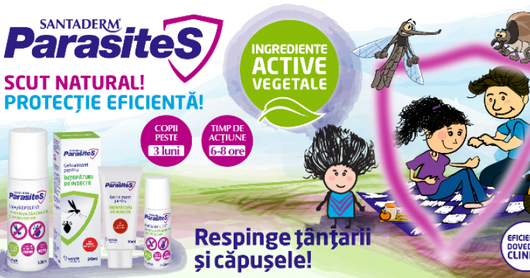 SantaDerm ParasiteS, scutul tău împotriva țânțarilor și căpușelor
