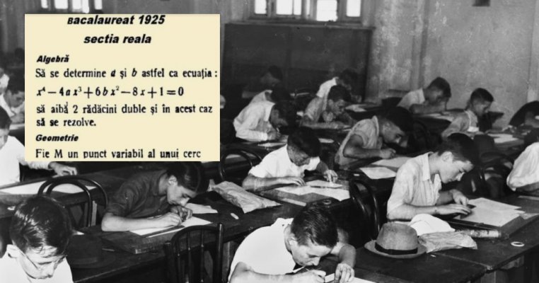 Ce subiecte s-au dat la primul examen de bacalaureat din România. Tu știi să le rezolvi?