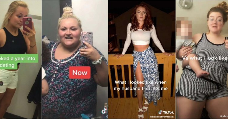 Poze înainte și după copii: „Eram supermodele când ne-am cunoscut soții. Acum arătăm așa!”