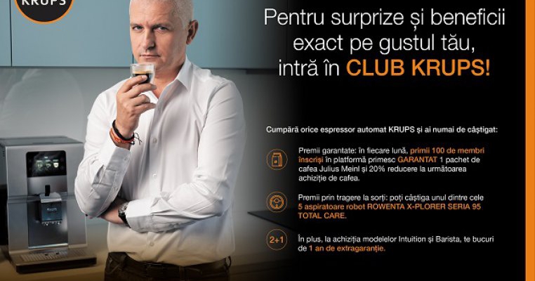 Intră în Club Krups și câștigă premii garantate!
