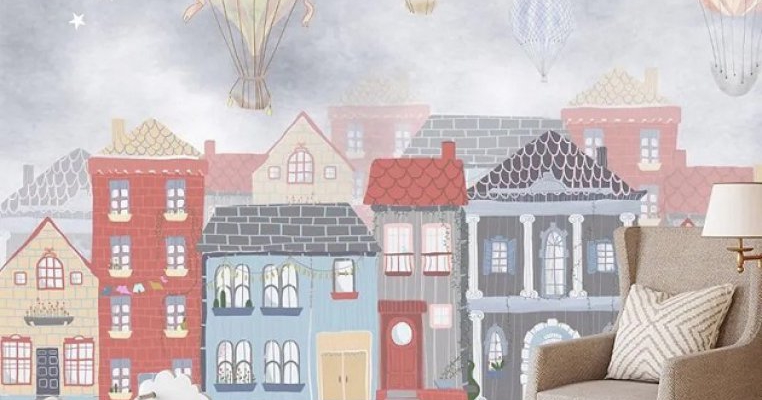 Decorarea camerei celor mici cu tapet special pentru copii