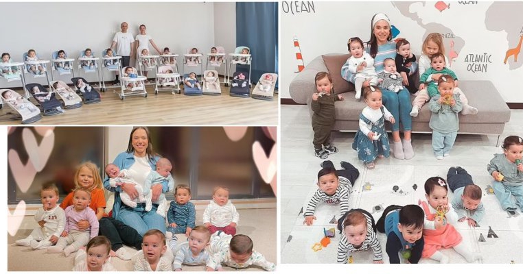 Femeia care la 24 de ani a făcut 21 de copii în mai puțin de 1 an și are 16 bone interne