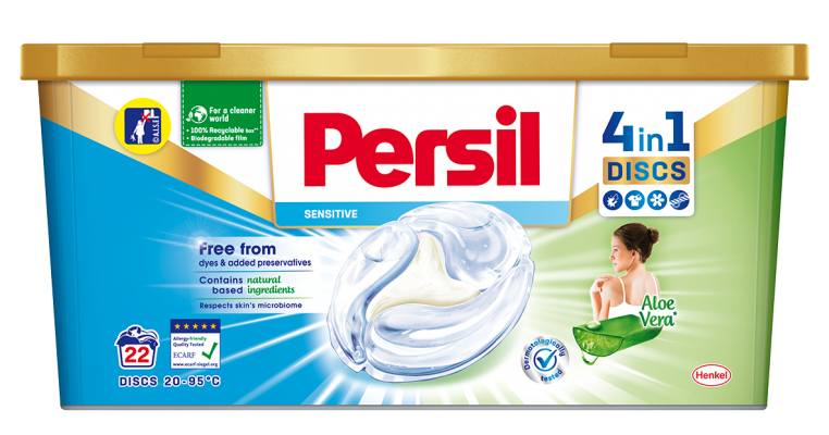 Noul Persil Sensitive asigură spălarea perfectă a hainelor și grijă pentru pielea sensibilă