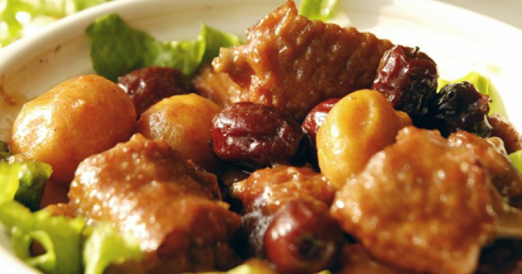 Piept de pui cu pere caramelizate