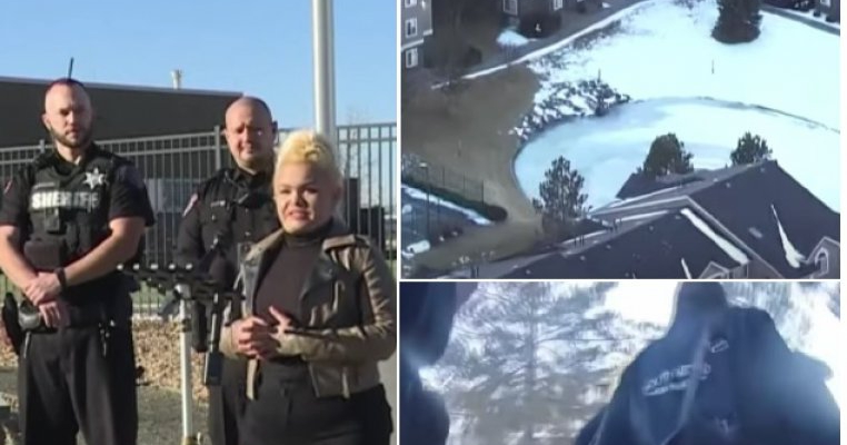 Eroina zilei: o femeie sare într-un lac înghețat și salvează 3 copii de la moarte