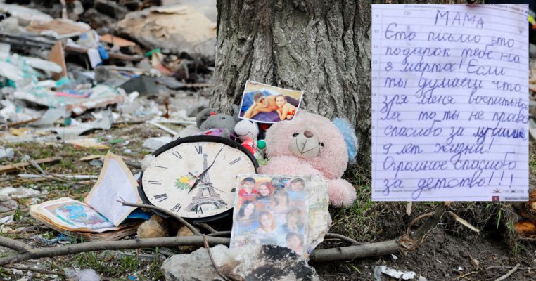 Scrisoarea unui copil ucrainian către mama sa moartă, citită la ONU. "Astfel de scrisori nu ar trebui să fie scrise"