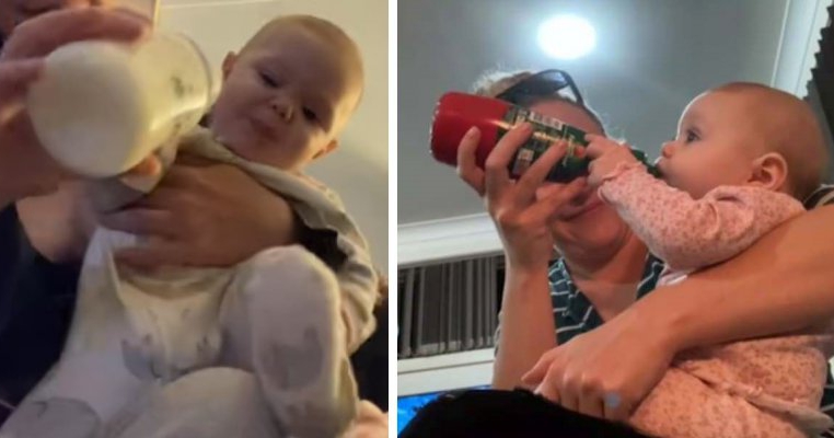 Trucul bizar prin care o mamă și-a convins bebelușul să se hrănească din biberon
