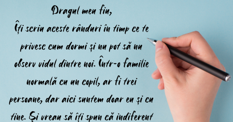 Scrisoare către fiul meu care a rămas fără tată