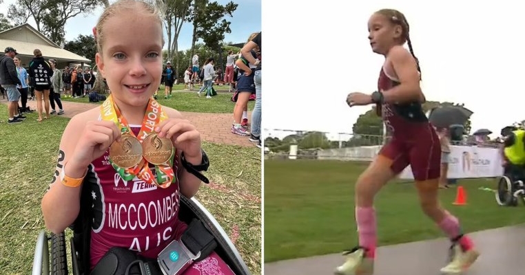 I s-a spus că nu va merge niciodată, dar a devenit campioană la triatlon și a bătut șase recorduri naționale
