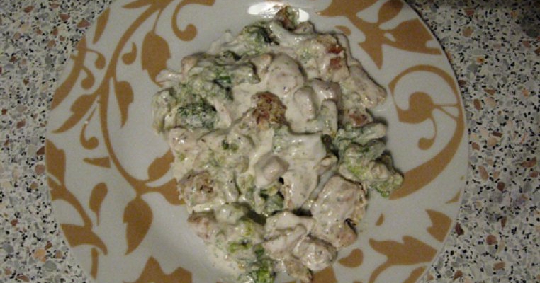 Pui cu broccoli si smantana
