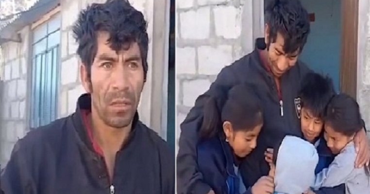 Patru copii au fost abandonați de mamă, dar tatăl lor nu se desparte de ei nicio clipă. „Ei nu trebuie să sufere”