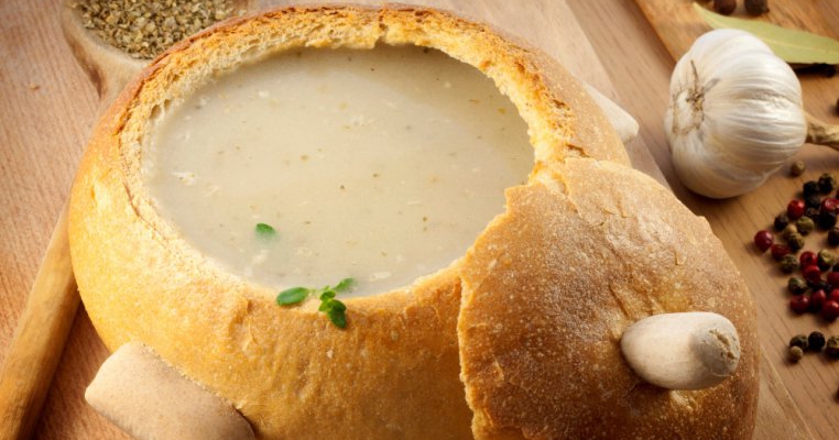 Supa crema de orez si piept de curcan
