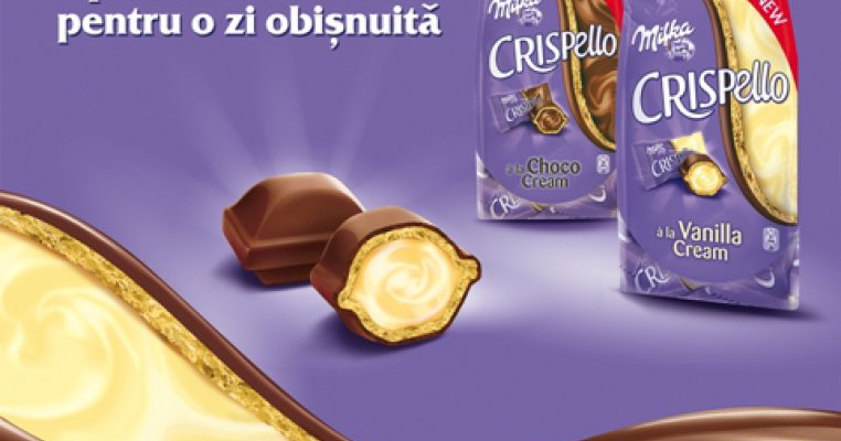 Milka lanseaza pralinele Crispello!