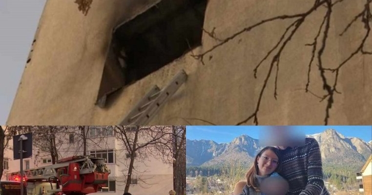 O mamă din Iași și-a aruncat bebelușul de la balcon pentru a-l salva de flăcări, după ce a izbucnit un incendiu în locuință