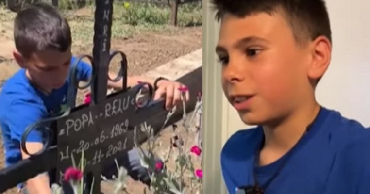 George, un băiețel de doar 10 ani, a rămas fără tată. "De ce nu a stat tati să mă facă și pe mine mare"
