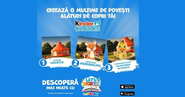 Adu la viață poveștile copiilor tăi cu Kinder Chocolate și Applaydu: Let’s Story!