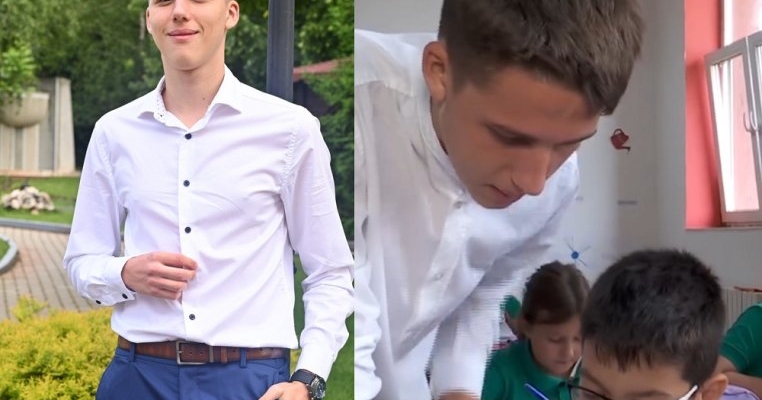 „Domnul Trandafir" există! Un tănâr de doar 18 ani a devenit profesor pentru copiii dintr-o comună din Craiova