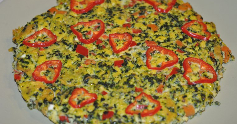 Frittata cu spanac si feta