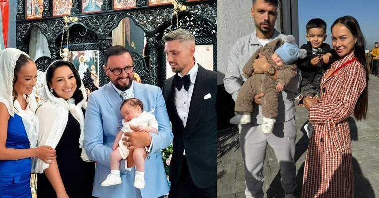 Întâlnire emoționantă între Isaia, fiul cel mic al Vlăduței Lupău și nașii lui de botez. Cum l-a așteptat familia Măruță pe finuțul lor