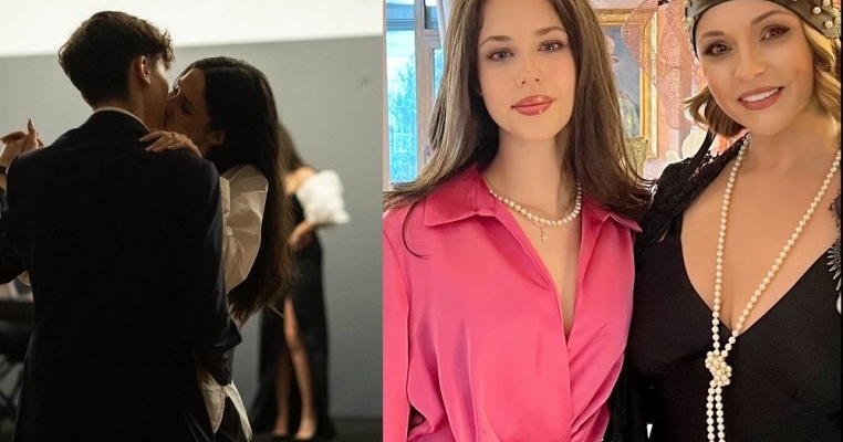 Fiica Andreei Marin este îndrăgostită lulea. Cum a reacționat mama ei la postarea în care se sărută cu iubitul ei