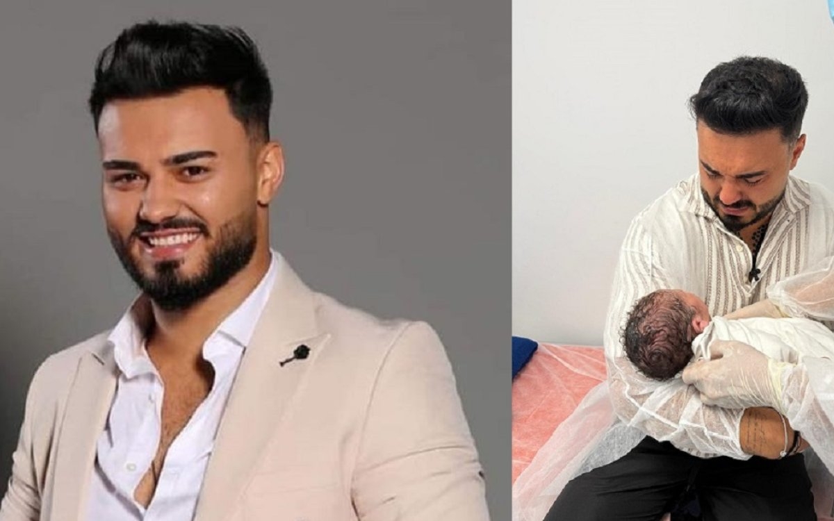 Prima imagine cu băiețelul lui Jador. Artistul și-a ținut pentru prima dată în brațe fiul nou-născut