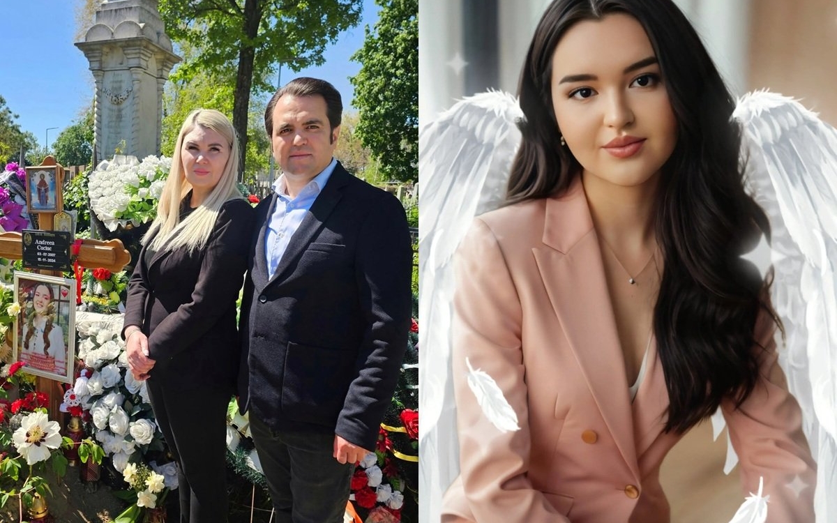 Igor Cuciuc filmat în timp ce plânge în hohote lipit de crucea fiicei lui. „Mi-e atât de dor de tine, floarea mea...”