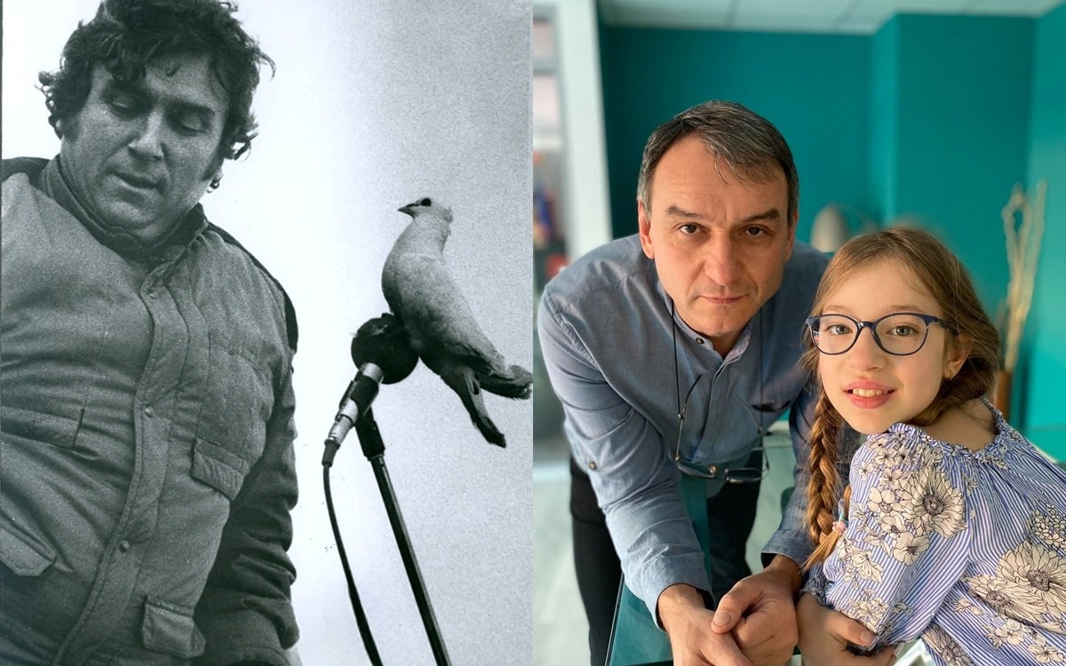 Andrei Păunescu a mers la mormântul tatălui său alături de fetița lui. Au trecut 15 ani de la moartea marelui Adrian Păunescu