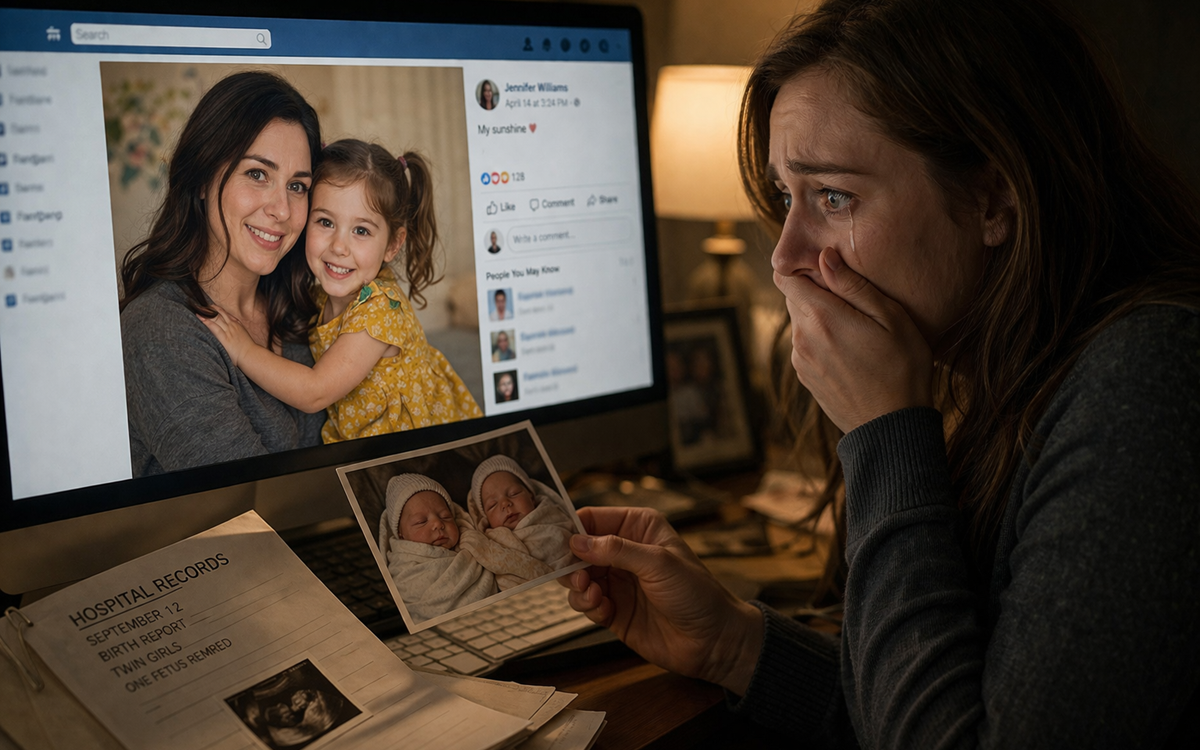 Am fost însărcinată cu gemeni și mi s-a spus că una dintre fetițe a murit la naștere. Trei ani mai târziu, i-am văzut poza pe internet postată de o femeie necunoscută