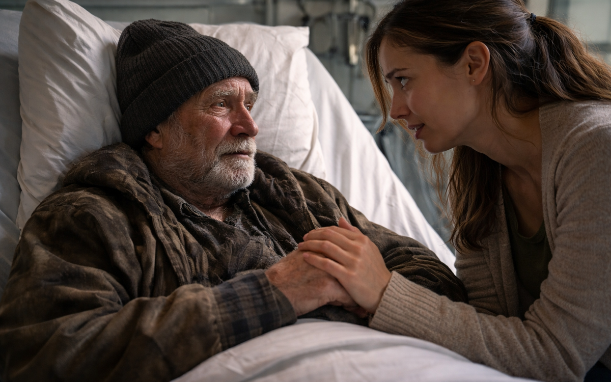 Tatăl meu m-a părăsit când aveam 8 ani și am fost diagnosticată cu leucemie. L-am găsit ani mai târziu trăind ca om al străzii