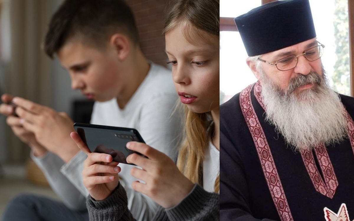 Este posibilă o copilărie fără telefon? Părintele Calistrat răspunde: „Da, este posibil, în momentul în care ai niște bunici simpatici"