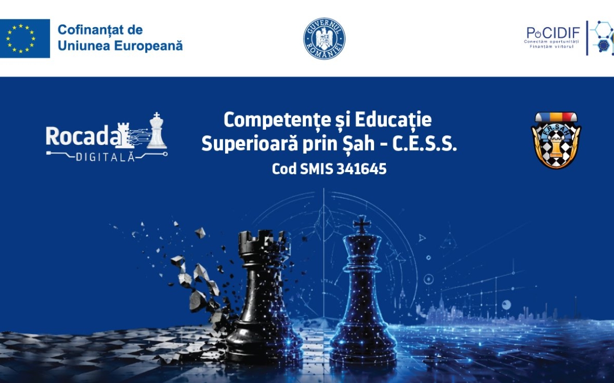 Educație, tehnologie și șah. Proiectul C.E.S.S. intră în faza de implementare