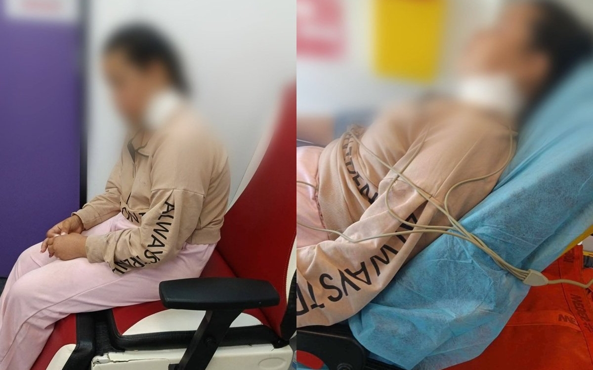 O fetiță de 12 ani din Bistrița a fost tăiată la gât cu securea de o vecină, pe motiv că mânca semințe în fața blocului