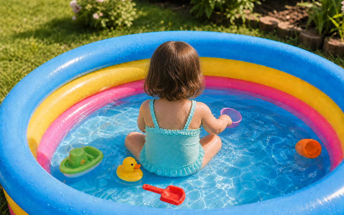 Tragedie în Suceava. O fetiță de 1 an și jumătate a murit în curtea familiei, într-o piscină gonflabilă