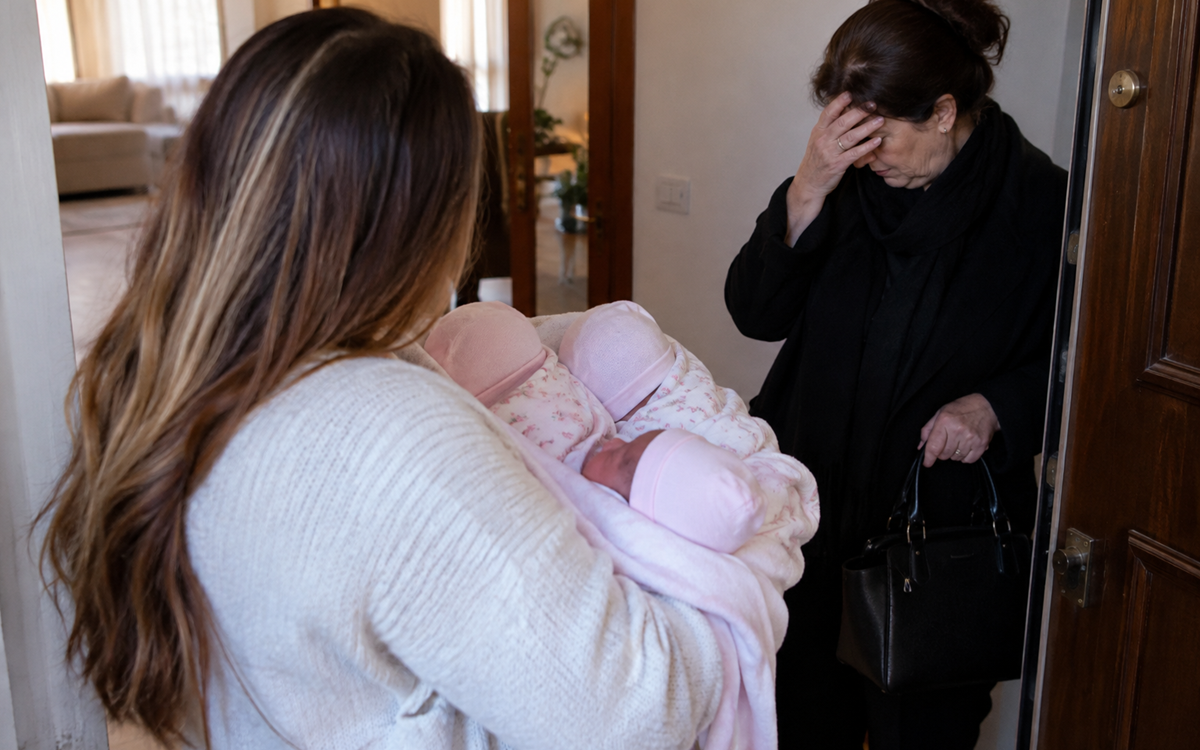 Am născut trei fetițe după mulți ani de încercări. Soacra mea voia însă un nepot, iar în ziua în care am venit acasă cu fetițele ea a apărut îmbrăcată în negru