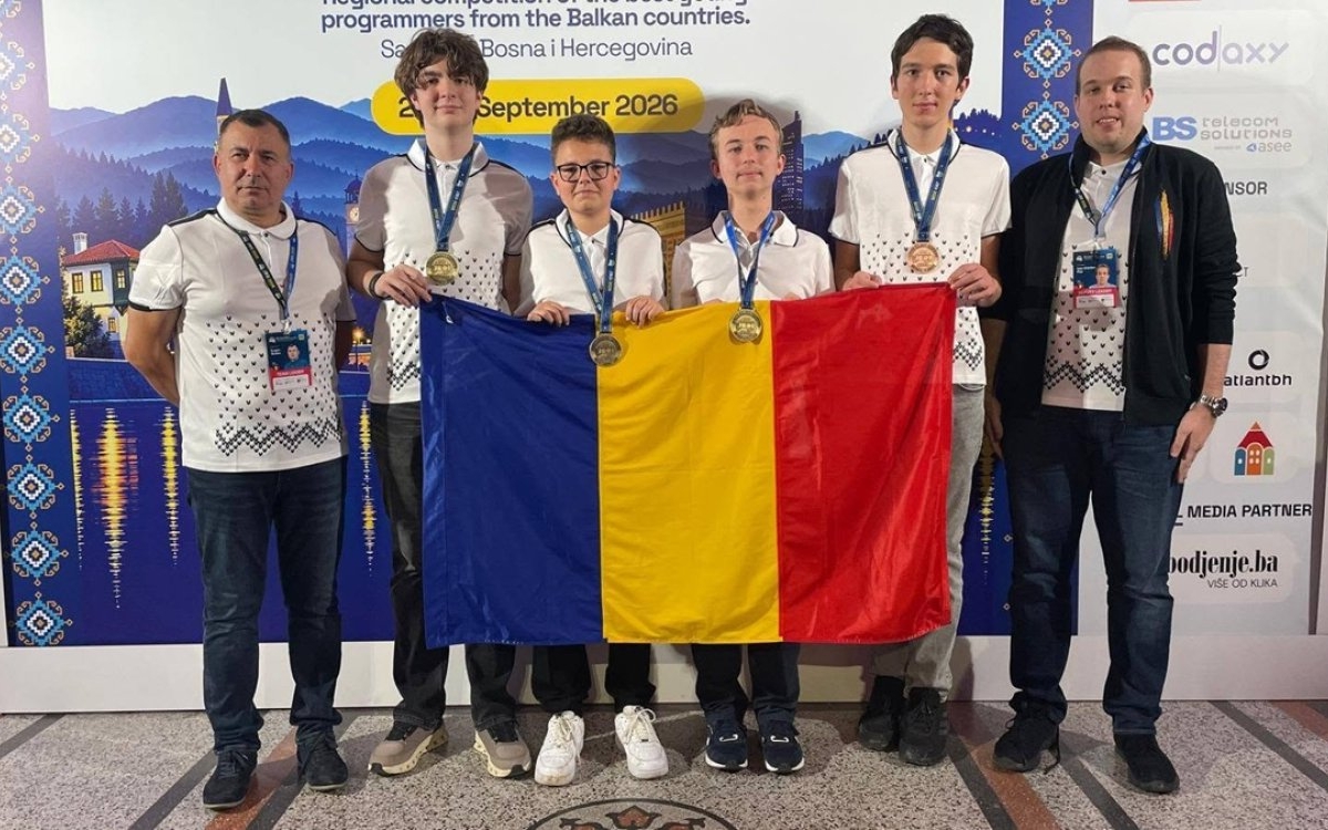 Patru elevi români au luat podiumul la Olimpiada Balcanică de Informatică pentru Juniori 2026
