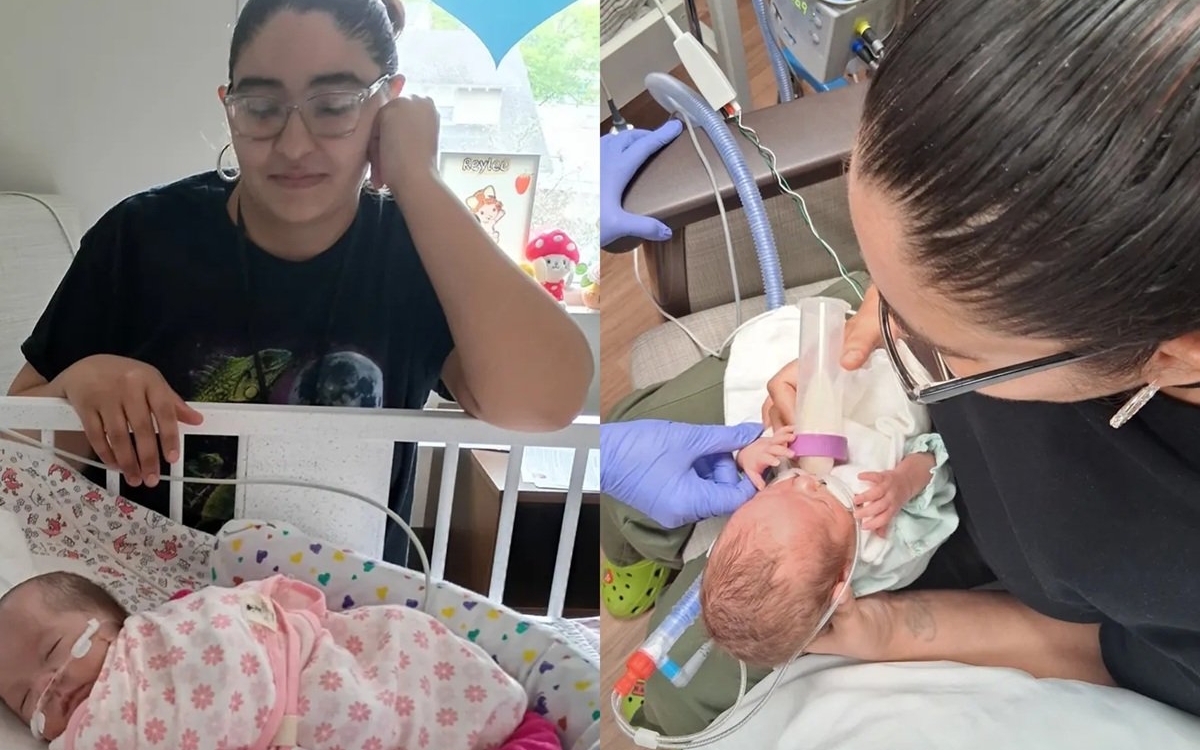 „De 11 ori am sperat că voi deveni mamă și mereu am rămas cu inima frântă". O femeie și-a adus pe lume bebelușul miracol, cântărind mai putin de 900 de grame