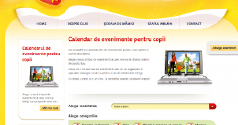 Calendar de evenimente pentru copii, o noua sectiune pe site-ul www.clubmilupa.ro