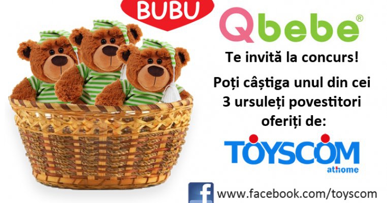 Castiga unul dintre cei trei ursuleti vorbitori oferiti de Toyscom!