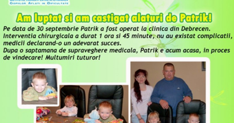 Am luptat si am castigat alaturi de Patrik!